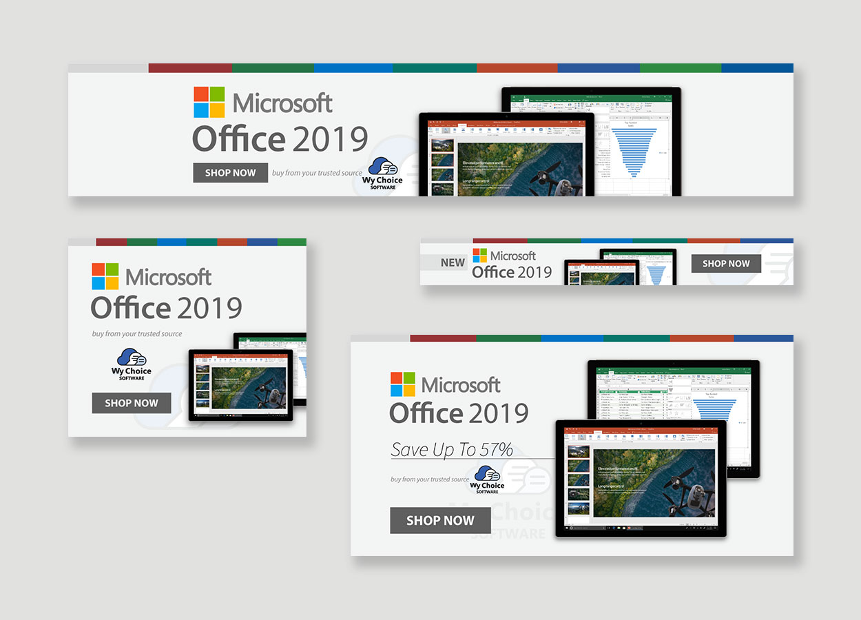 Office 2019 release campaign graphics